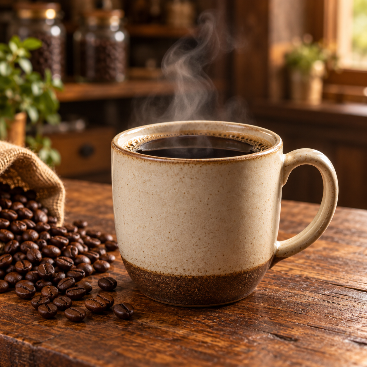 Cup of our Resurrection Roast Coffee (PNG)